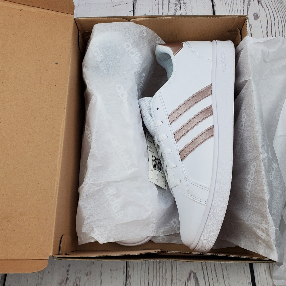 New Adidas Grand Court Light Granite - Picture 7 of 8